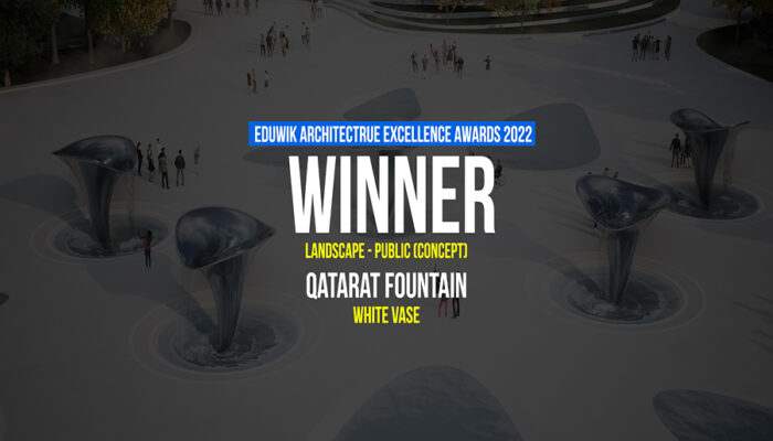Qatarat Fountain | White Vase